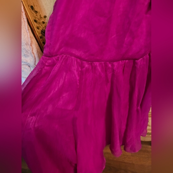 Vintage Fuschia Chiffon Dress by BETTER B. - Picture 2 of 12